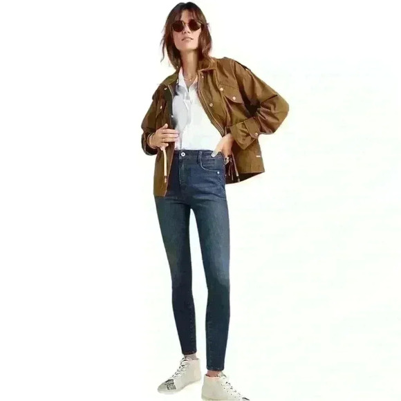 Pilcro And The Letterpress Anthropologie Jeans Skinny High Rise Denim Legggings - Picture 1 of 11